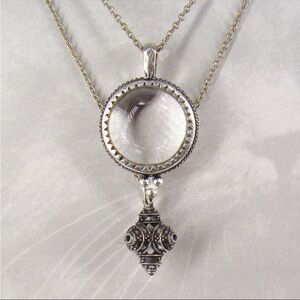 Lucky Brand silver tone layered layered necklace